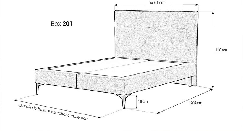 piekne łózko kontynentalne 201